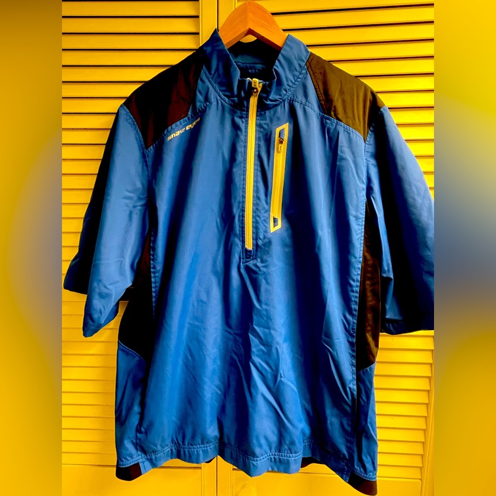 men’s Snake Eyes Golf Weather-18 Golf Shirt 1/2 Zip Size Large